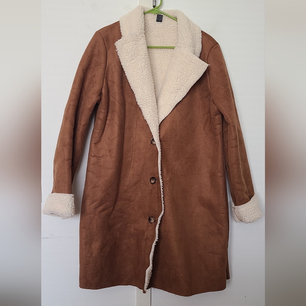 Women's Brown Shearling Coat